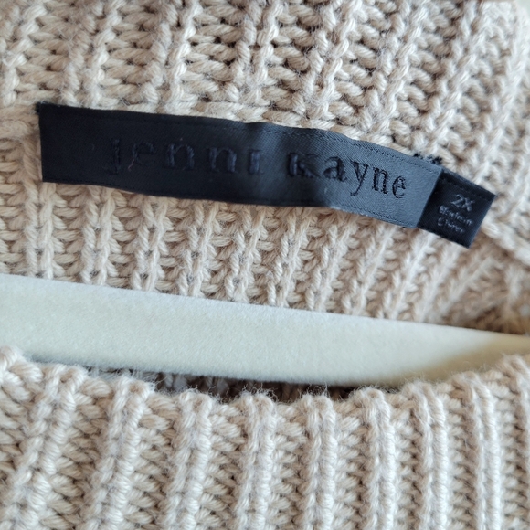 Jenni Kayne Cotton Fisherman Sweater in Oatmeal - Picture 8 of 9